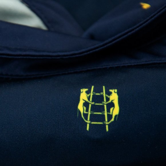 Men's Givova Navy/Yellow Polo Shirt Size Medium - Picture 8 of 10